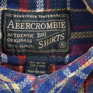 Abercrombie & Fitch RYB Plaid Cotton Long Sleeve